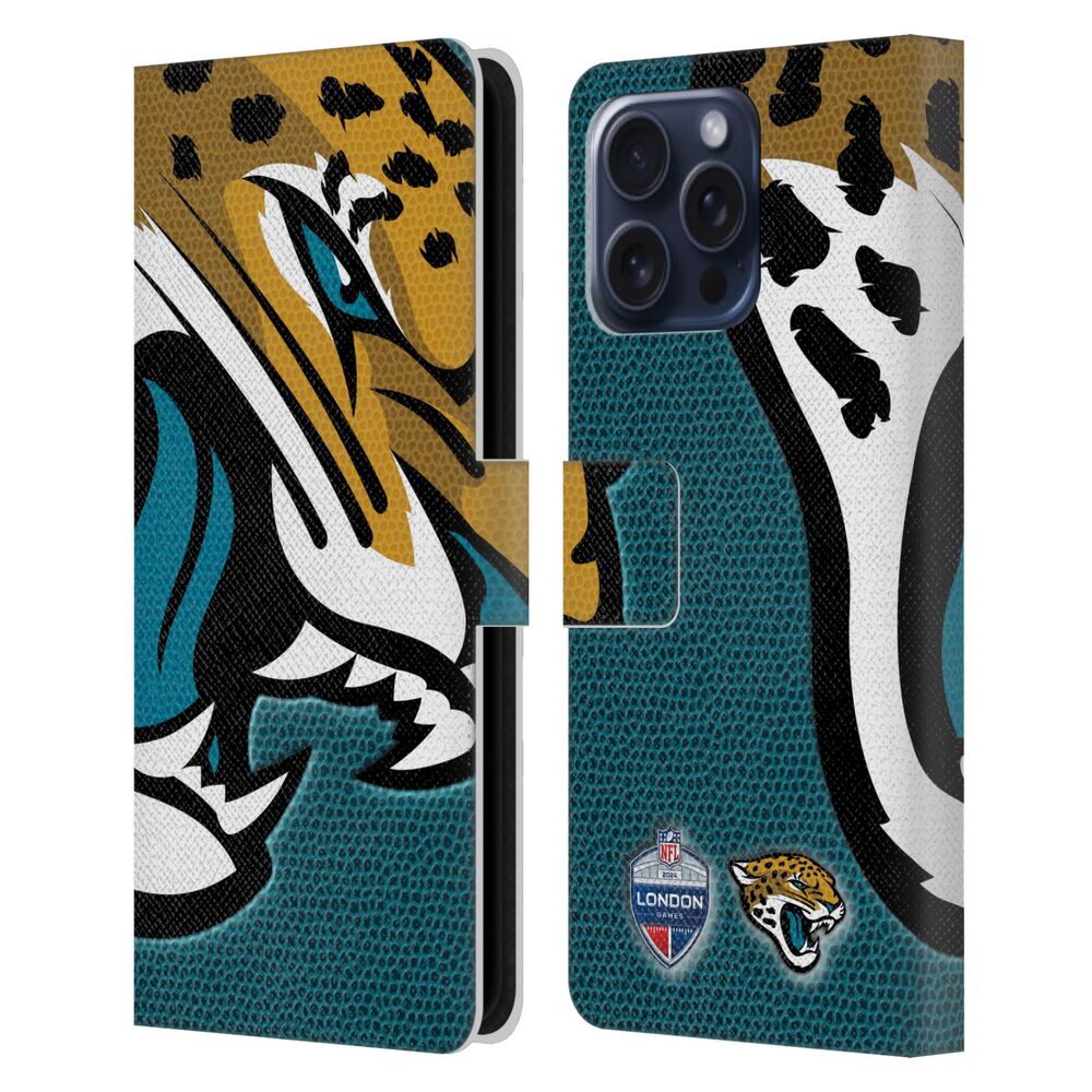 NFL ナショナルフットボールリーグ - 2024 International Games / London Jaguars レザー手帳型 / Apple iPhoneケース - PGS